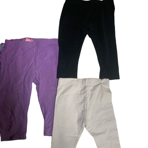 Newborn Girls Pack of 4 Leggings - Picture 3 of 4